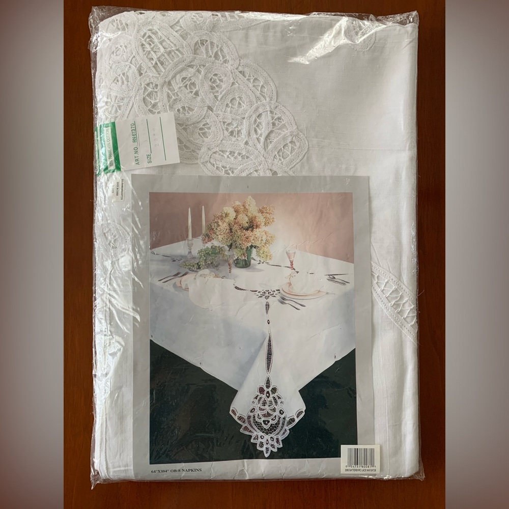 Battenburg Lace Tablecloth Set